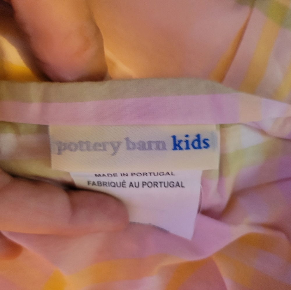Pottery barn duvet with 2 shams very nice quality